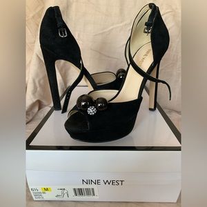 Nine West jeweled high heels